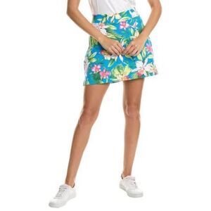 NEW Tommy Bahama Blue Floral Golf Skort Large